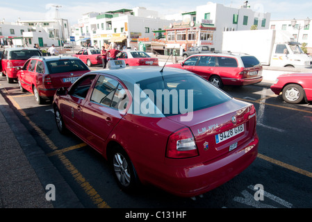 taxi in classifica Foto Stock