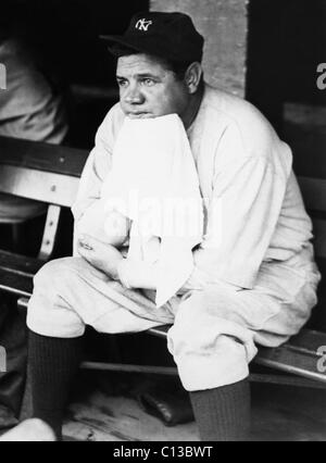 New York Yankees. Outfielder Babe Ruth, circa 1920s. Foto Stock