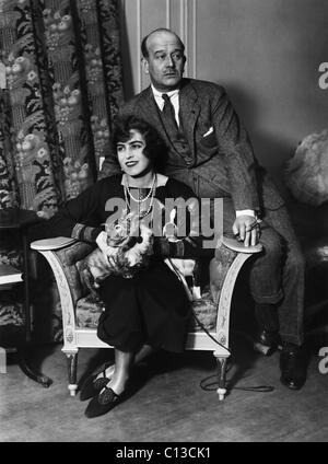 Royalty russo. Esiliato Granduchessa Zinaida Rashevskaya ed esiliato russo Granduca Boris Vladimirovic, circa 1920s. Foto Stock