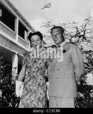 La duchessa di Windsor Wallis Simpson e Prince Edward, duca di Windsor, circa 1940s. Foto Stock