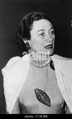 La duchessa di Windsor Wallis Simpson, risalente alla fine degli anni cinquanta. Foto Stock