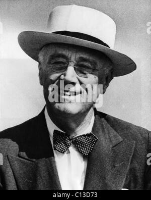 La seconda guerra mondiale. Il presidente statunitense Franklin Delano Roosevelt alla seconda conferenza di Quebec, (nome in codice Ottagono), Quebec City, in Canada Foto Stock