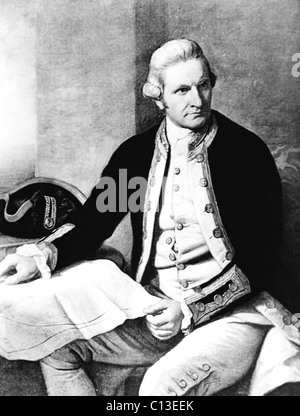 Il capitano James Cook, 1728-79 Foto Stock