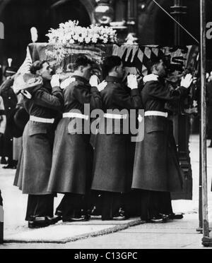 British royalty. Funerali di British Queen Mary di Teck, l'Abbazia di Westminster, Londra, Inghilterra, 31 marzo 1953. Foto Stock