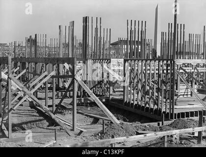 Telaio in legno costruzione dell'avvocato della difesa nazionale sede a Washington D.C. nel 1917. Foto Stock