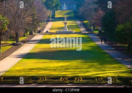 Campo del Moro Parco in inverno il centro di Madrid Spagna Europa Foto Stock