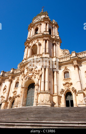 Chiesa barocca di St George progettata da Gagliardi 1702 , Modica, Sicilia Foto Stock