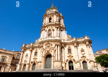 Chiesa barocca di St George progettata da Gagliardi 1702 , Modica, Sicilia Foto Stock