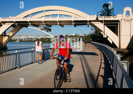 Cycleway Brisbane Australia Foto Stock