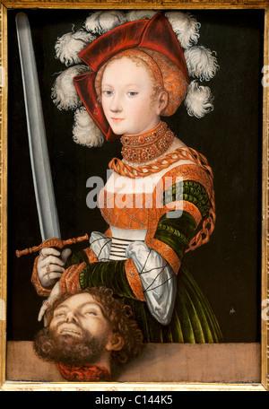 Giuditta con la testa di Oloferne, ca. 1530, da Lucas Cranach il Vecchio, Foto Stock