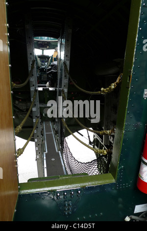 B17 WW2 VINTAGE REPUBBLICA BOMBARDIERE CAMPO LONG ISLAND NEW YORK STATI UNITI D'AMERICA Foto Stock