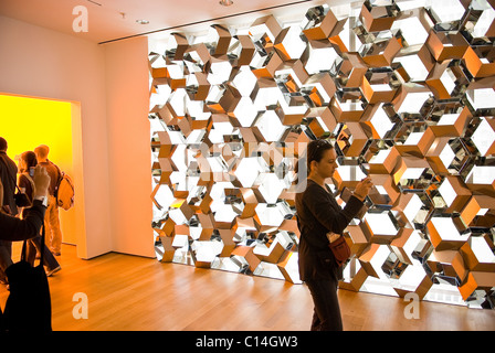 Gli amanti dell arte di visualizzazione di arte presso il Museo di Arte Moderna di Manhattan, New York City, Stati Uniti d'America Foto Stock