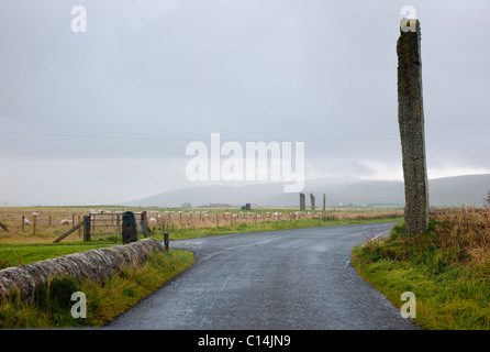 Le pietre di Stenness isole Orcadi Scozia REGNO UNITO Foto Stock
