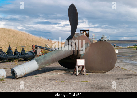 BRITISH MUSEO NAVALE SCAPA flusso isole Orcadi Scozia REGNO UNITO Foto Stock