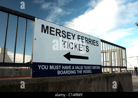 Mersey Ferries segno Foto Stock