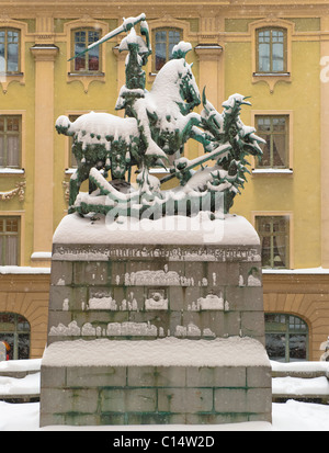Statua di Stoccolma Città Vecchia, Svezia Foto Stock