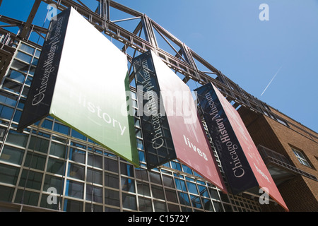 Facciata di Chicago Historical Society Museum con informazioni registrazione Foto Stock