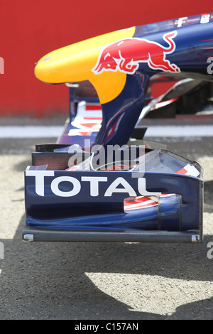 Ogiva e parafango anteriore su una Red Bull Racing team di Formula Uno auto Foto Stock