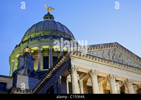 Cupola di State Capitol Building a Jackson Foto Stock