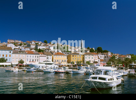 Porto, Mali Losinj, isola di Losinj, Istria, Croazia Foto Stock