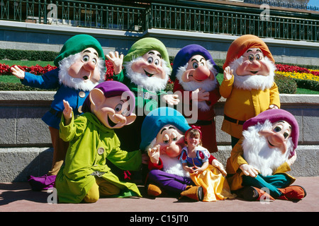 Snow White i sette nani, Disney, Disney World, a Orlando, Florida, Stati Uniti d'America Foto Stock