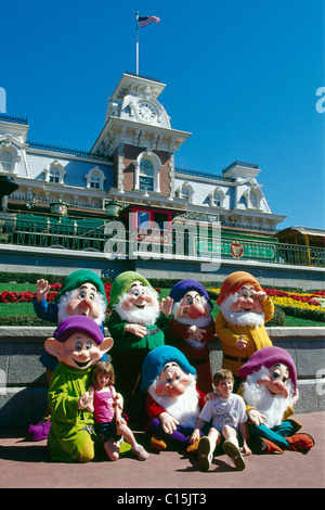 Snow White i sette nani, Disney, Disney World, a Orlando, Florida, Stati Uniti d'America Foto Stock