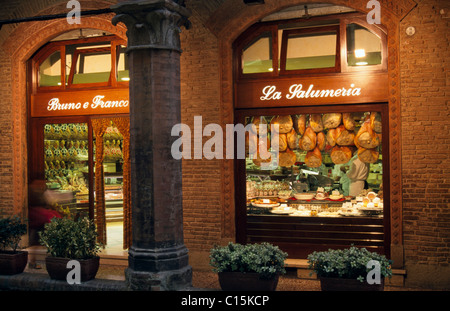 Bruno e Franco negozio delicatessen, Bologna, Emilia Romagna, Italia Foto Stock