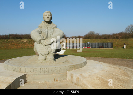 La Battaglia di Bretagna memorial a Capel le Ferne nel Kent Foto Stock
