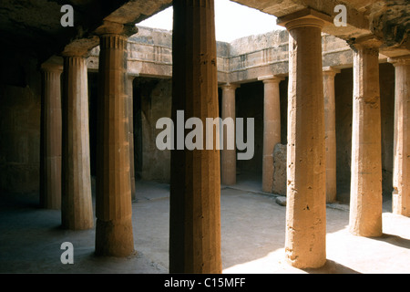 Tombe dei Re, Paphos, Cipro, Grecia, Europa Foto Stock