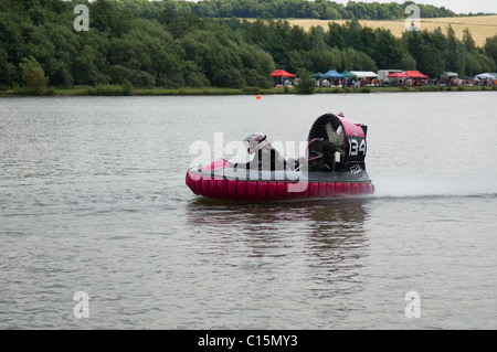 Hovercraft racing al Rother Valley Country Park Foto Stock