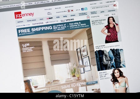 Dipartimento JCPenney sito web dello store Foto Stock