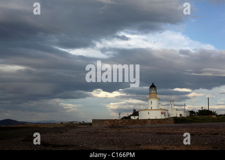 Il faro di Chanonry Point, Black Isle, Scozia, Settembre 2010 Foto Stock