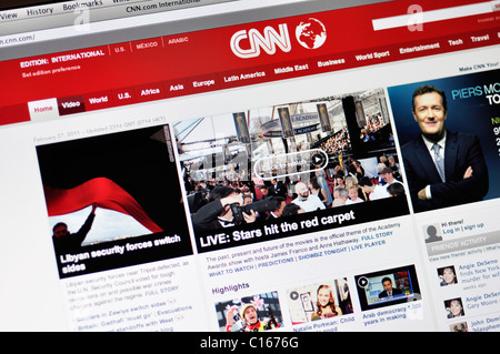 Sito Web di CNN Foto Stock