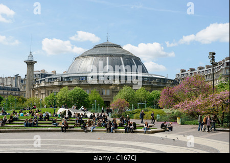 Bourse de Commerce, Old Stock Exchange, Parc Les Halles, Place de St. Eustache, centro città, Parigi, Francia, Europa Foto Stock