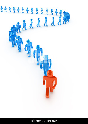 Il concetto di leadership Foto Stock
