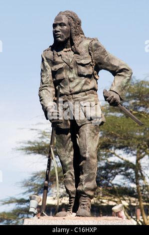 Dedan Kimathi statua, Kimathi Street Foto Stock