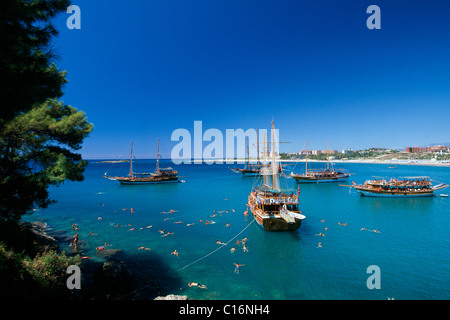 Guelet barche, Incekum, Riviera Turca, Turchia, Eurasia Foto Stock