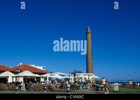 Faro di Maspalomas, Gran Canaria, Isole Canarie, Spagna, Europa Foto Stock
