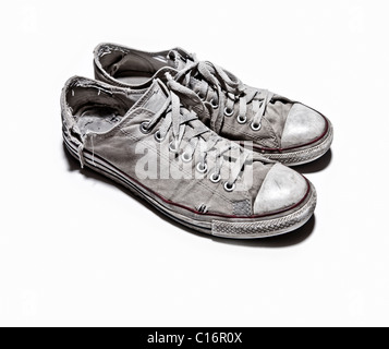 Una coppia di Converse All Star scarpe Foto Stock