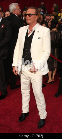 Mickey Rourke la 81st annuale di Academy Awards (Oscar) - Arrivi presso il Kodak Theatre di Hollywood, in California - 22.02.09 : Foto Stock