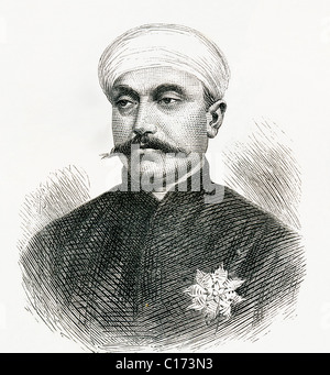 Sir Mir Turab Ali Khan, Salar Jung Io, 1829 a 1883. Statista indiano e il Primo ministro di Hyderabad, Andhra Pradesh, India. Foto Stock