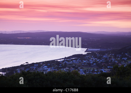 Vista di Albany al tramonto dal Monte Adelaide, Albany, Australia occidentale, Australia Foto Stock