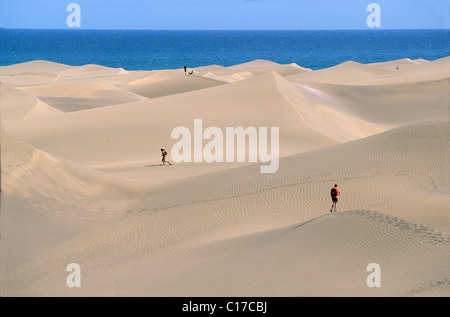 Spagna isole canarie Gran Canaria Island, Dune di Maspalomas Foto Stock