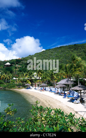 Bitter End Yacht Club su Virgin Gorda Isola, Isole Vergini Britanniche, Isole dei Caraibi Foto Stock