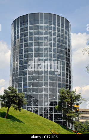 Torre Autoturm, Autostadt, car museum, Wolfsburg, Bassa Sassonia, Germania, Europa Foto Stock