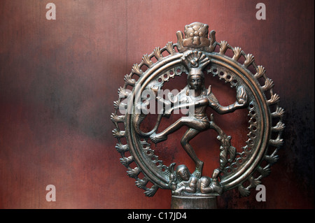 Close-up di una statua di Nataraj, Kochi, Kerala, India Foto Stock