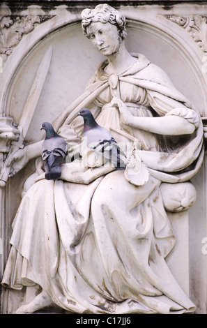 L'Italia, Toscana, Siena, Fonte Gaia fontana, Jaccopo della Quercia opera Foto Stock