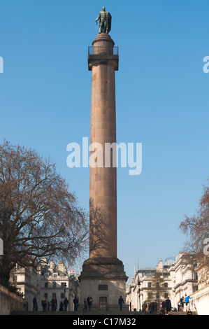 Il duca di York vista colonna dal Mall a Londra, Inghilterra Foto Stock