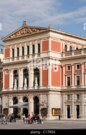 Musikverein, Musical Society, Gesellschaft der Musikfreunde, Società degli Amici della Musica di Vienna, Austria, Europa Foto Stock