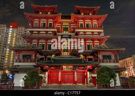 Dente del Buddha reliquia il tempio Cinese e il Museo di Singapore Foto Stock